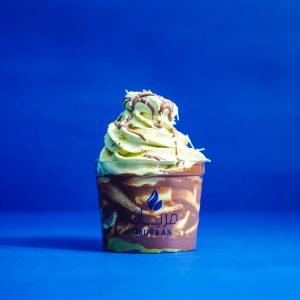 Pistachio kunafa ice cream