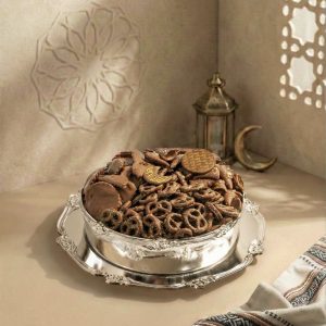 Ramadan Silver Mini Tray (Salted chocolates)