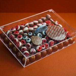 Box Acrylic Marble ( mixed berries )